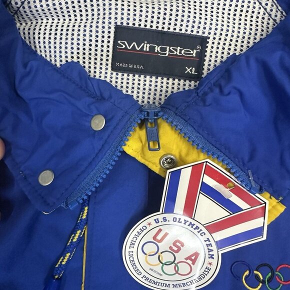 USA OLYMPICS Jacket XEROX Swingster Worldwide Sponsor USA Made XL With Tags - Picture 4 of 6
